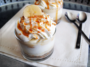 Crema de platano light