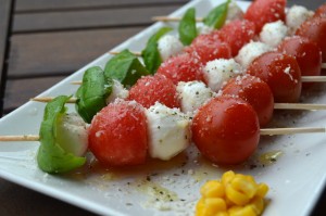 Brochetas Capresse