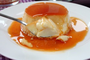Flan al cognac