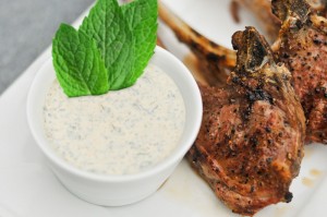 Chuletas de Cordero en salsa de Yogurth