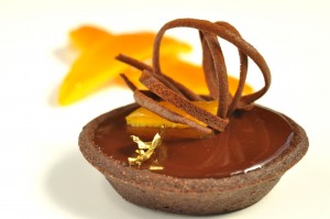 Tarta de chocolate y naranja