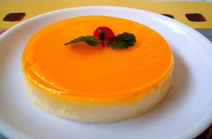 Gelatina de Yogurt y Mango