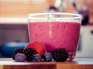 Batido de frutos rojos