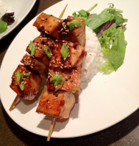 Cubos de Salmón Teriyaki