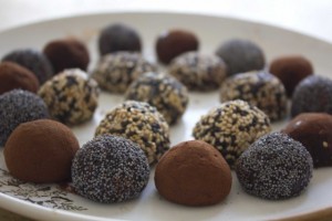 Deliciosas trufas veganas de Chocolate