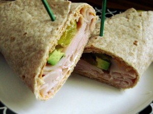 Wrap de pavo y aguacate