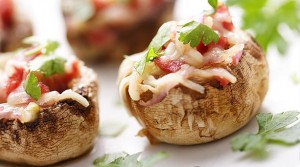 Pizza de hongo portobello