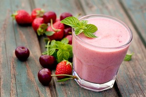 smoothie de frutos rojos