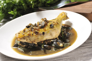 Pechugas rellenas de Huitlacoche